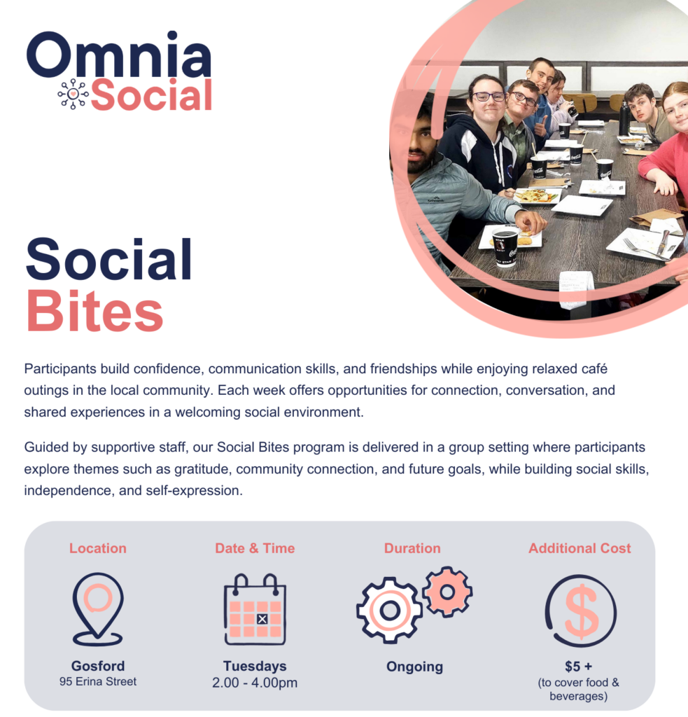 Social Bites Gosford Program