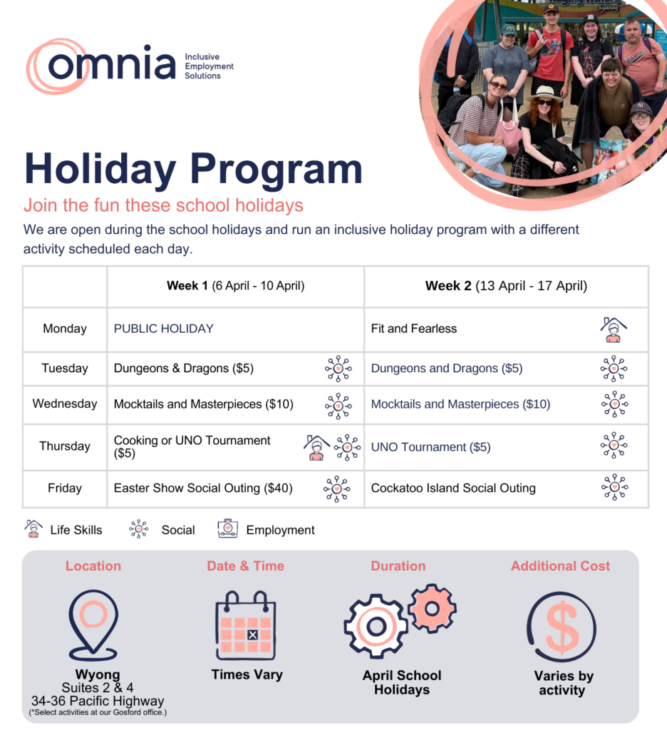 Wyong NDIS Program Flyer template