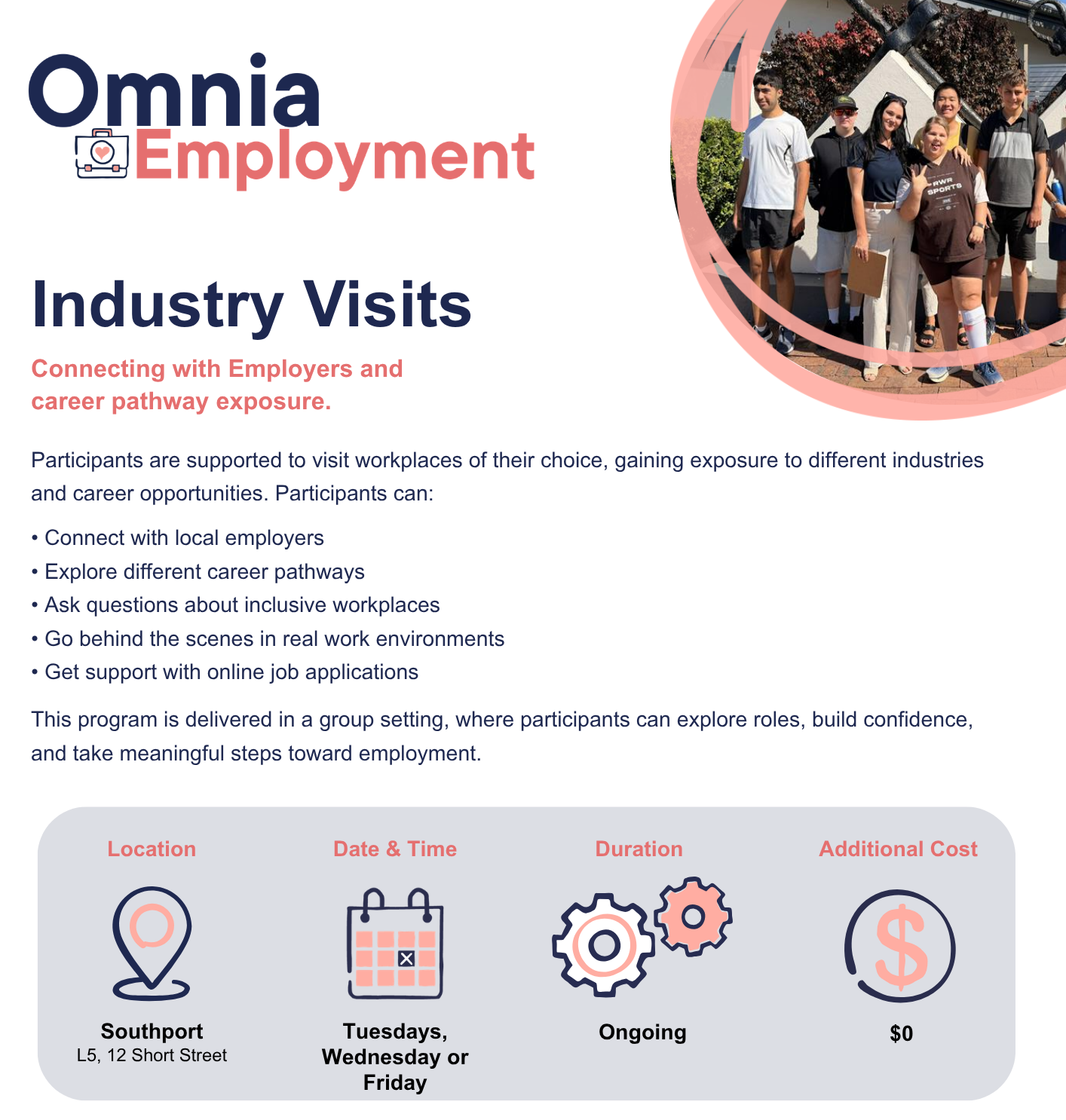 QLD Industry Visits flyer