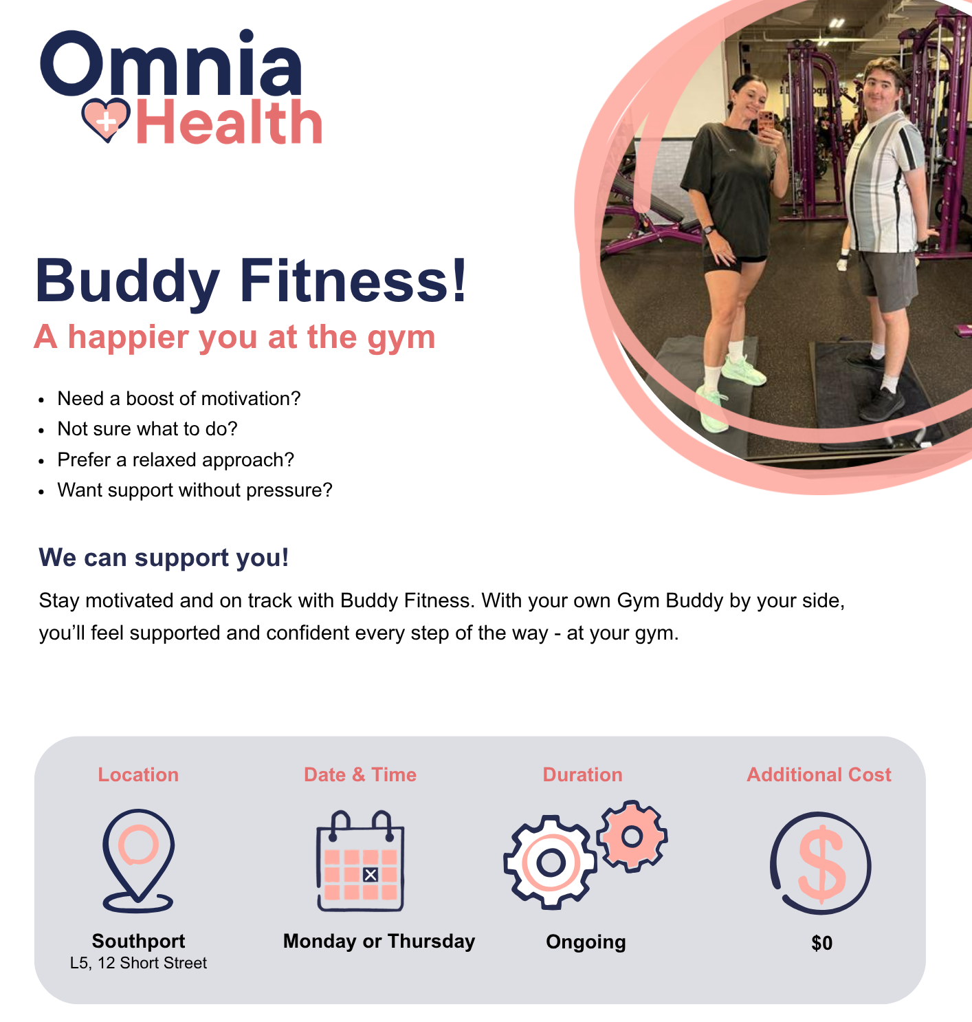 Qld Buddy Fitness flyer